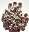50 3x7mm Antique Silver Double Washer Metal Beads